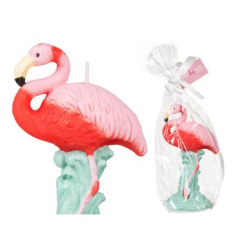 Bougie tropicale - Flamant Rose