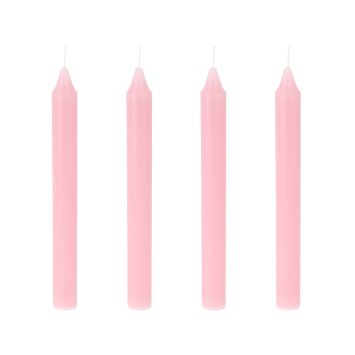 4 bougies flambeau - 2 x 20 cm - Couleur au choix