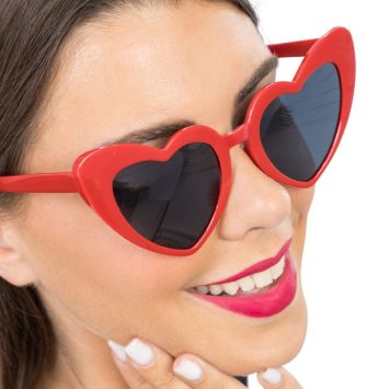 Lunettes en forme de cœur - Couleur au choix