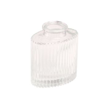 Vase en verre strié Helios décoratif pour mariage baptême communion | jourdefete.com