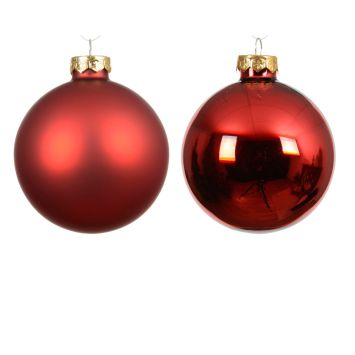 4 boules de Noël - Diamètre 10 cm - Couleur au choix