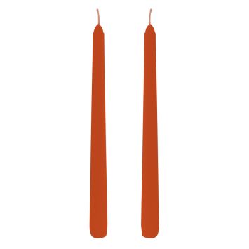 2 bougies flambeaux d'automne - 2,2 x 25 cm - Couleur au choix
