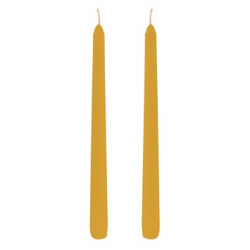 2 bougies flambeaux d'automne - 2,2 x 25 cm - Couleur au choix