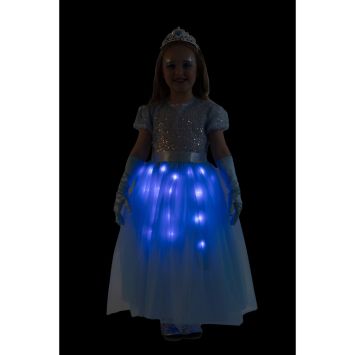 Déguisement de Princesse Lumineuse Bleue pour fille - Taille au choix