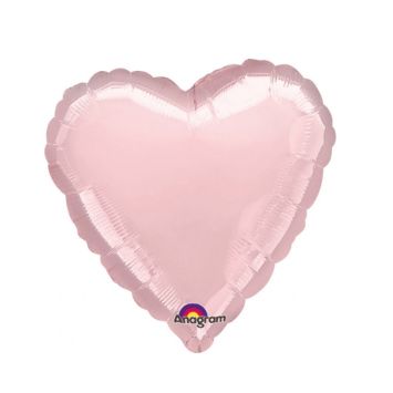 Ballon Hélium Cœur Rose Pastel