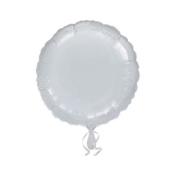 Ballon Hélium Rond Argent