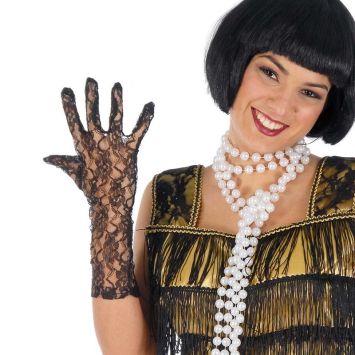Gants en Dentelle Noirs