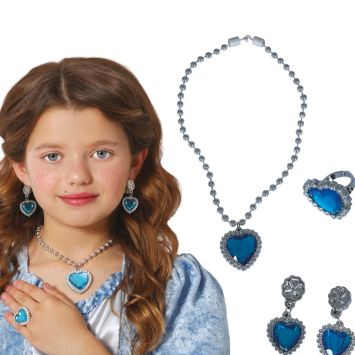 Kit de bijoux de Princesse en forme de cœur pour enfant