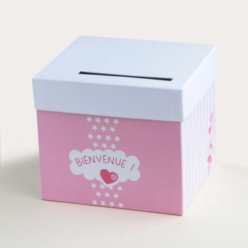 Urne "Bienvenue" - Rose