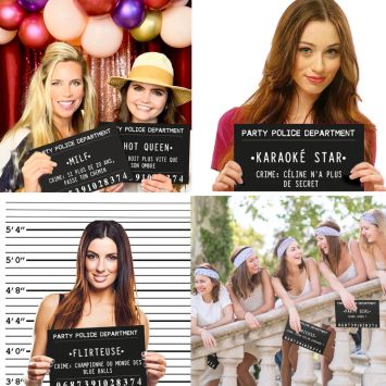 20 Pancartes d'arrestations Photobooth pour Femmes
