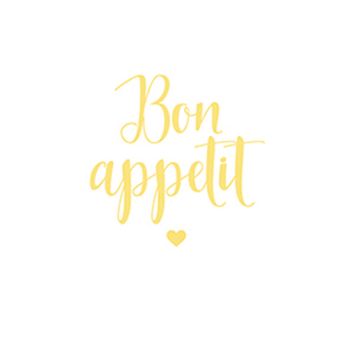 20 serviettes en papier - 33 x 33 cm - Atelier "Bon Appétit"