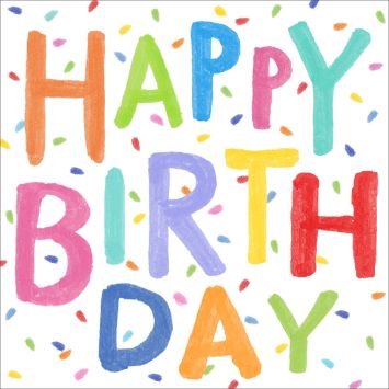 20 serviettes en papier - 33 x 33 cm - Atelier "Happy Birthday Painting"