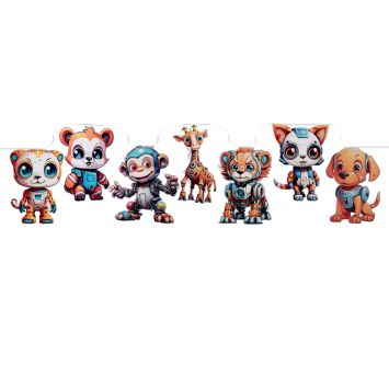 Banderole de 7 fanions - 3 m - Collection Happy Cop's
