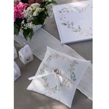 Coussin pour alliances - Mariage Végétal