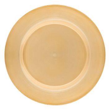 Assiette de présentation lisse de Noël en plastique - Diamètre 33 cm - Couleur au choix