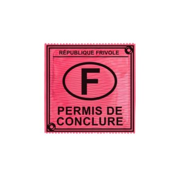 Préservatif Humoristique "Permis de Conclure"