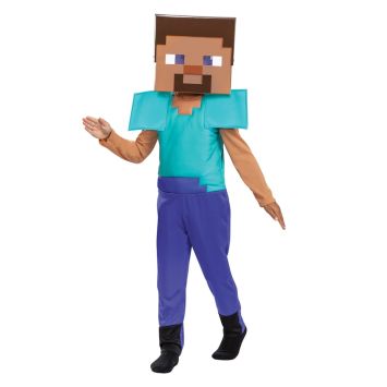 Déguisement de Steve pour enfant - Minecraft™ - Taille au choix