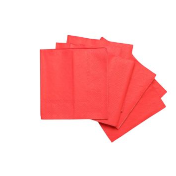 25 serviettes cocktail en papier - 21 x 21 cm - Couleur au choix
