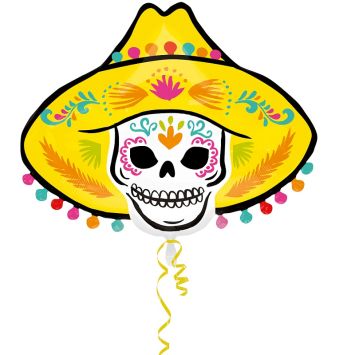 Ballon hélium Calavera - Collection "Day of the dead"