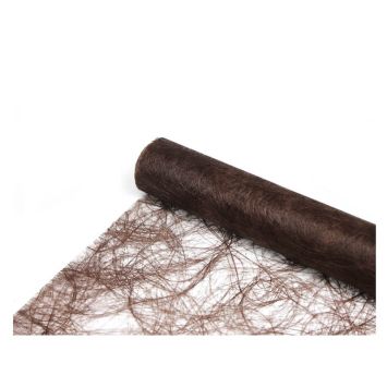 Chemin de Table Intissé 30 cm x 5 M – Marron Foncé | jourdefete.com