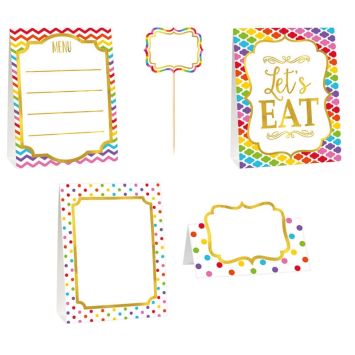 Kit de Décorations de buffet - Multicolore