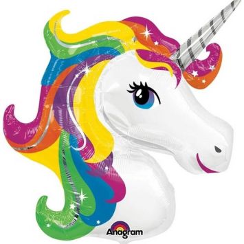 Ballon métallique Licorne