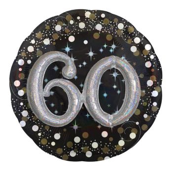 Ballon Métallique Hélium - 60 ans 