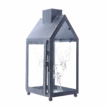 Lanterne en Fer Grise - Renne