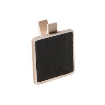 Porte-nom ardoise carrée x6 - Coloris naturel