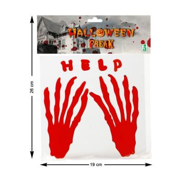 Mains de Squelette Ensanglantées en Gel