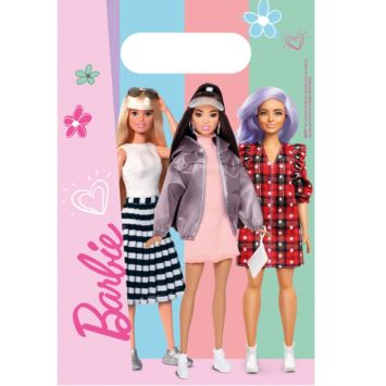 Ce lot de 8 sachets en papier vous servira pour faire des cadeaux aux enfants lors de l'anniversaire "Barbie™" | jourdefete.com