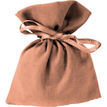 4 sachets en tissu peau de pêche - 10 x 8 cm - Couleur au choix