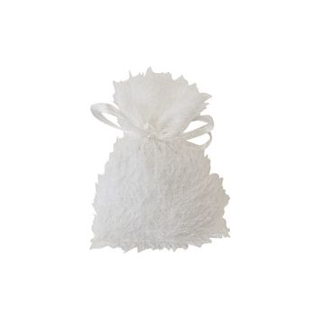 Sachets blancs à franges, idéal pour cadeaux et dragées | jourdefete.com