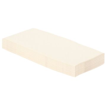 40 serviettes micro-gaufrées en ouate de cellulose pliées 1/8 - 38 x 38 cm - Couleur Blanc