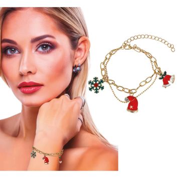 Bracelet métallique de Noël - Modèle au choix