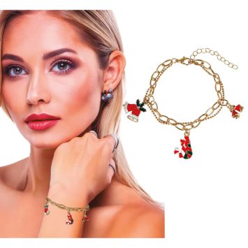 Bracelet métallique de Noël - Modèle au choix