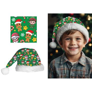 Bonnet de Noël pour enfant - Couleur au choix
