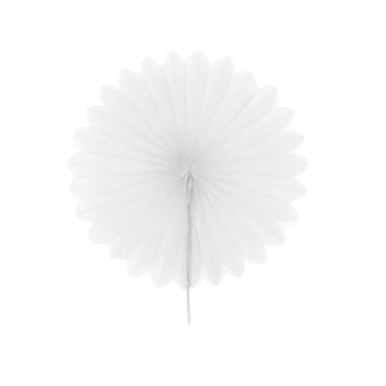 Eventail en Papier à Suspendre - Blanc