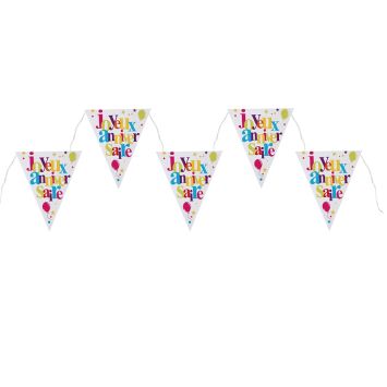 Guirlande Fanions "Joyeux Anniversaire" - Multicolore
