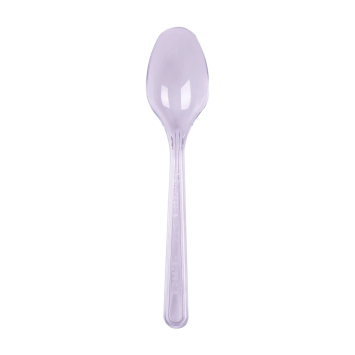 50 cuillères à café de luxe transparentes et réutilisables - 15,6 cm