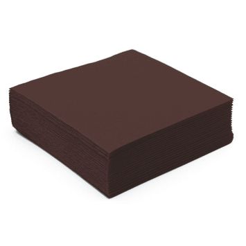 serviettes-jetables-marron-chocolat | jourdefete.com