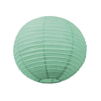 Lanterne Japonaise en Papier Vert Menthe - 35 cm