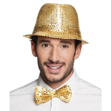 Nœud Papillon à Sequins - Or | jourdefete.com