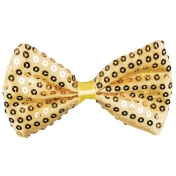 Nœud Papillon à Sequins - Or