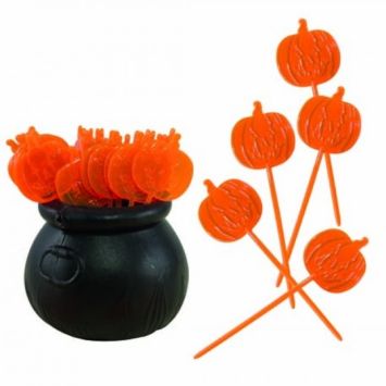 Chaudron et 36 piques « Citrouille »