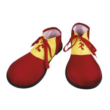 Chaussures de Clown à Lacets - Rouge et Jaune