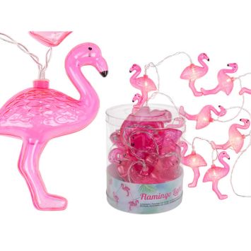 Guirlande lumineuse tropicale - Flamant Rose