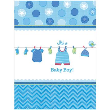 Nappe en plastique Baby Shower - It's a Baby Boy !