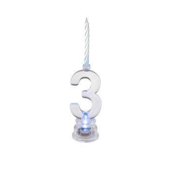 Bougie Led Chiffre 3