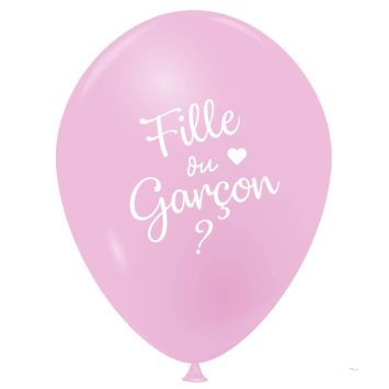 6 Ballons Baby Shower Roses et Bleus 